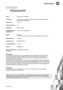 Produktabbildung zu Kommunikation und Medien | Kommunikation und gesellschaftliche Konflikte in der digitalen Medienwelt:  Strategien der Beeinflussung - M1 bis M6: Verschiedene Sachtexte, Transkript eines Audiobeitrags und ein Bildmotiv