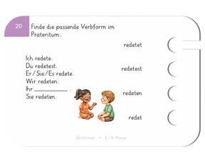 Beispielkarte - Verben im Präteritum 2