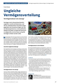 Produktabbildung zu Ungleiche Vermögensverteilung - Vermögenssteuer als Lösung?