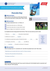 Produktabbildung zu Pancake day - Arbeitsblatt zur Podcast Episode 51