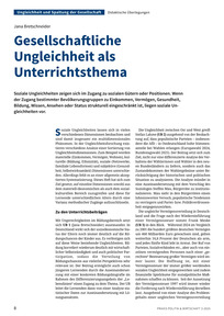 Produktabbildung zu Gesellschaftliche Ungleichheit als Unterrichtsthema