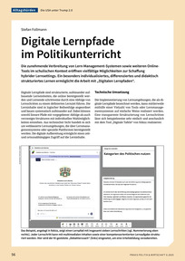 Produktabbildung zu Digitale Lernpfade im Politikunterricht