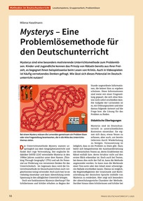 Produktabbildung zu Mysterys - eine Problemlösemethode für den Deutschunterricht
