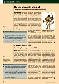 Produktabbildung zu The dog who could hear a V8/A handbook of life - Canines are not only known for their sense of smell/ Visualizing the past, present and future