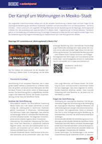 Produktabbildung zu Unterrichtsverlauf: Der Kampf um Wohnungen in Mexiko-Stadt - Diercke x auslandsjournal - Einheit 5
