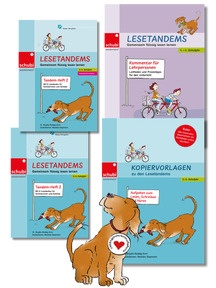 Startchancen-Paket DEUTSCH Leseförderung 3-4: LESETANDEMS Übungshefte, auch vereinfacht, dazu KV und Lehrerkommentar