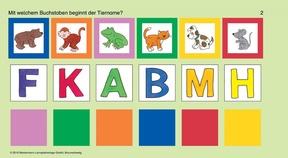 Mit welchem Buchstaben beginnt der Tiername?