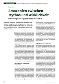 Produktabbildung zu Amazonien zwischen Mythos und Wirklichkeit - Entwicklung in Abhängigkeit von der Perspektive