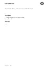 Probeseiten Industrie - 1. Ausbildungsjahr - Lösungen zum Schulbuch, 1. Auflage
