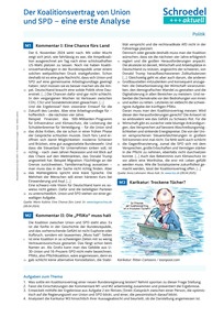 Produktabbildung zu Der Koalitionsvertrag von Union und SPD - eine erste Analyse - - Politik ab Klasse 10