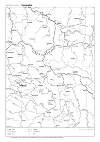 Produktabbildung zu Sachsen-Anhalt (Topographie)