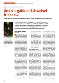 Produktabbildung zu Und die gabben Schweisel frieben ... - Sprachbetrachtungsaktivitäten zu Wortarten anhand von Kunstwörtern