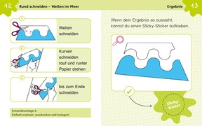 Beispielseite «Rund schneiden - Wellen im Meer!»