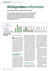 Produktabbildung zu Stichproben erforschen - Datenoperationen mit der App StaLApp