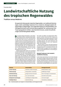 Produktabbildung zu Landwirtschaftliche Nutzung des tropischen Regenwaldes - Tradition versus Moderne