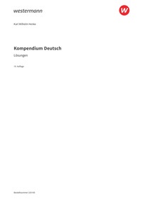 Probeseiten Kompendium Deutsch - Lösungen, 10. Auflage 2025