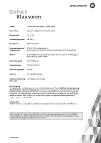 Produktabbildung zu Gotthold Ephraim Lessing: Emilia Galotti | Literatur und Sprache im 18. Jahrhundert - Gotthold Ephraim Lessing: Emilia Galotti. Ein Trauerspiel in fünf Aufzügen  (Erster Aufzug. Achter Auftritt)