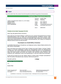 Produktabbildung zu Fehlerbrief