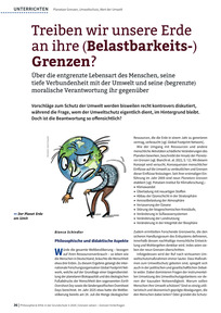 Produktabbildung zu Treiben wir unsere Erde an ihre (Belastbarkeits-) Grenzen? - Über die entgrenzte Lebensart des Menschen, seine tiefe Verbundenheit mit der Umwelt und seine (begrenzte) moralische Verantwortung ihr gegenüber
