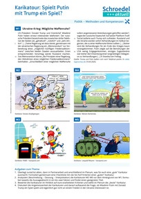 Produktabbildung zu Karikatour: Spielt Putin mit Trump ein Spiel? - - Politik ab Klasse 10