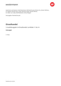 Probeseiten Einzelhandel - 3. Ausbildungsjahr - Lösungen, 5. Auflage 2025