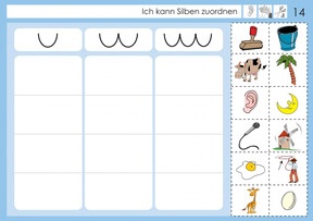 Mein Silbenheft: Ich kann Silben zuordnen 3