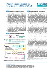 Produktabbildung zu Medizin-Nobelpreis 2023 für Entwickler der mRNA-Impfstoffe - - Biologie ab Klasse 10