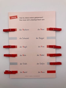 Detailansicht «Klammer-Aufgabe» Rückseite