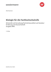 Probeseiten Biologie Fachhochschulreife - Ausgabe 2025 - Schulbuch, 3. Auflage 2025
