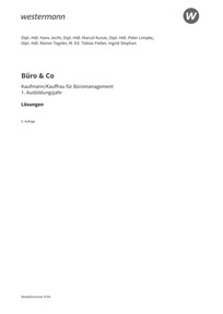 Probeseiten Büro & Co. nach Lernfeldern - Kaufmann/Kauffrau für Büromanagement, 1. Ausbildungsjahr - Lernfelder 1-4 - Lösungen Download, 5. Auflage 2025