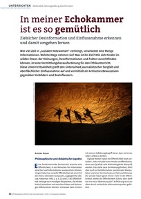 Produktabbildung zu In meiner Echokammer ist es so gemütlich - Zielsicher Desinformation und Einflussnahme erkennen und damit umgehen lernen