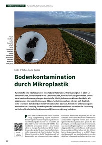 Produktabbildung zu Bodenkontamination durch Mikroplastik