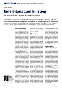 Produktabbildung zu Eine Bilanz zum Einstieg - Die „menschlichen“ Verluste des Ersten Weltkriegs