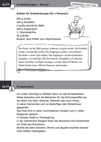 Produktabbildung zu Themenwelt der Zahl: Erntedank - Kopiervorlagen - Monatsspecial Oktober 2015