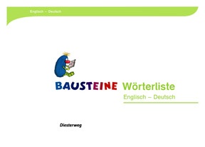 BAUSTEINE Wörterbuch: Wörterlisten Deutsch-Englisch und Englisch-Deutsch
