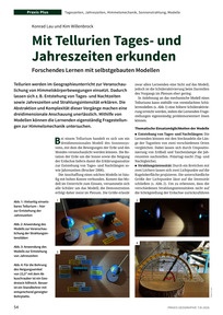 Produktabbildung zu Mit Tellurien Tages- und Jahreszeiten erkunden - Forschendes Lernen mit selbstgebauten Modellen