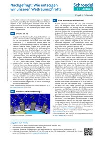 Produktabbildung zu Nachgefragt: Wie entsorgen wir unseren Weltraumschrott? - - Erdkunde / Physik ab Klasse 8