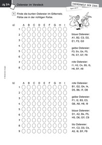 Produktabbildung zu Themenwelt der Zahl: Ostereiersuche - Kopiervorlagen - Monatsspecial April 2017
