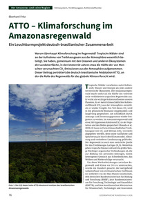 Produktabbildung zu ATTO – Klimaforschung im Amazonasregenwald - Ein Leuchtturmprojekt deutsch-brasilianischer Zusammenarbeit