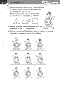 Produktabbildung zu Themenwelt der Zahl: Karneval  - Kopiervorlagen - Monatsspecial Februar 2015