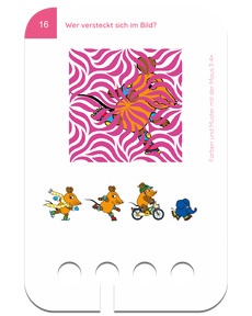 Farben und Muster mit der Maus 3-4. Kartenbeispiel Rollschuhfahren