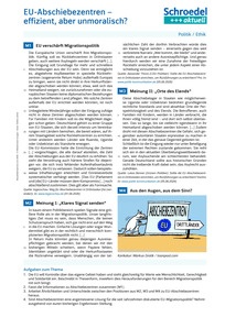Produktabbildung zu EU-Abschiebezentren - effizient, aber unmoralisch? - - Politik / Ethik ab Klasse 10