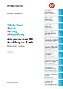 Probeseiten Tabellenbuch Sanitär-Heizung-Klima/Lüftung - Anlagenmechanik SHK Ausbildung und Praxis - Tabellenbuch, 13. Auflage 2026
