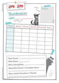 Produktabbildung zu LUPE - Stundenplan