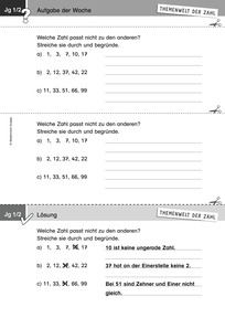 Produktabbildung zu Themenwelt der Zahl: Aufgabe der Woche 27/2018 - Zahlen und Operationen: Zahleigenschaften erkennen