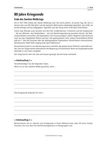Produktabbildung zu 80 Jahre Kriegsende - Ausgabe 03/2025
