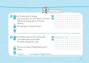 Die Bunte Reihe Schweiz - Sachrechnen 3 - Beispielseite 45