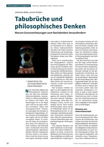 Produktabbildung zu Tabubrüche und philosophisches Denken - Warum Grenzverletzungen zum Nachdenken herausfordern