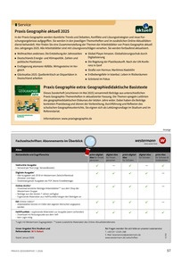Produktabbildung zu Service - Informationen zur Praxis Geographie