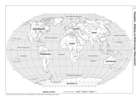 Produktabbildung zu Erde (Planisphäre) - Abbildung von Winkel (Europa-Afrika-zentriert)